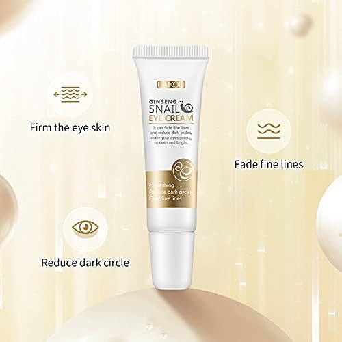 صورة استخدام المنتج - كريم العين بالجينسنغ والحلزون - Snail Remove Dark Circles Anti Aging Eye Bags Cream
