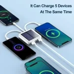 image of the solar power bank - بنك الطاقة المحمول يعمل بالطاقة الشمسية والكهرباء